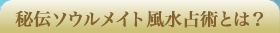 秘伝ソウルメイト風水占術とは?